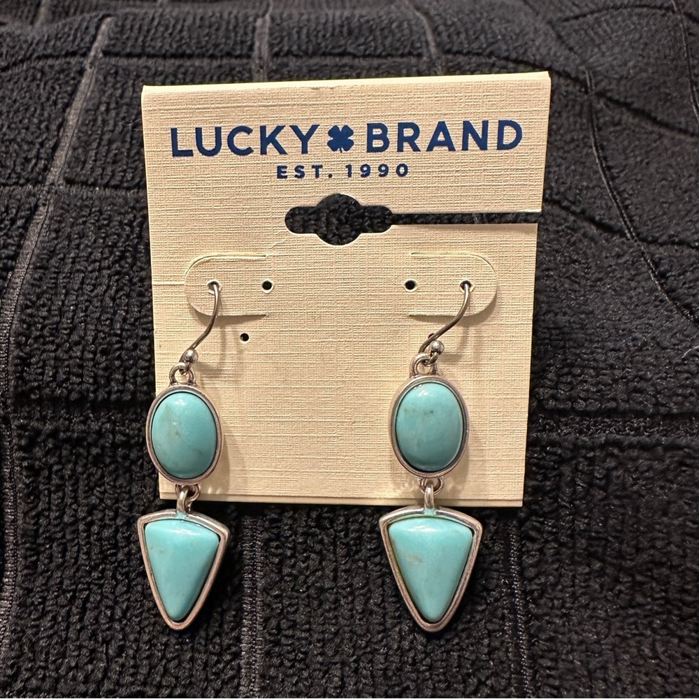 NWT: Lucky Brand Turquoise Earrings